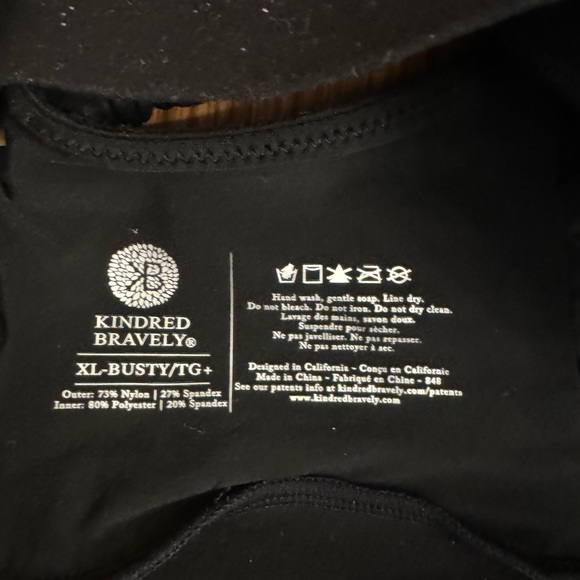 Kindred Bravely Minimalist Hands-Free Pumping & Nursing Plunge Bra - XL Busty - Picture 3 of 4